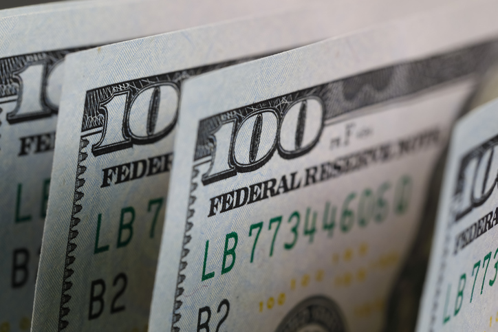 Several $100 bills